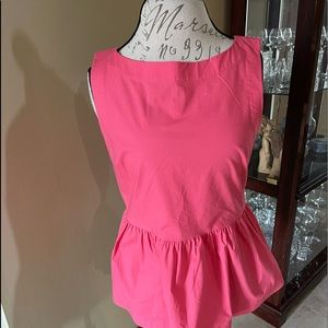 NWOT.. beautiful Kate Spade coral color peplum top.